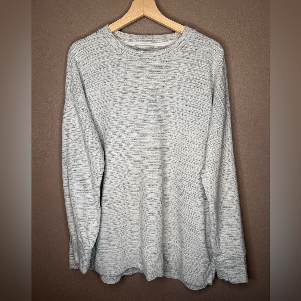 Aerie Marled Light Weight Oversized Pullover Crewneck Sweatshirt Women's Medium - Picture 4 of 16